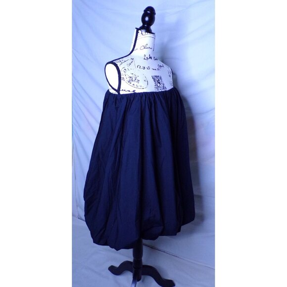 🆕ULLA JOHNSON Polline Bubble Hem Mini Dress Cotton Black 6 - Picture 9 of 13